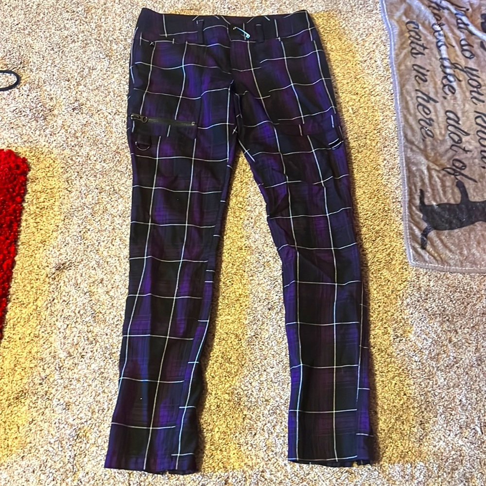 Lip service purple plaid skinny pants
